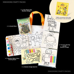 🎂Ready Stock🎂 🎨 Art and Coloring Theme Birthday Party Pack / Goodie Bag / Gift Set/ Door Gift/ 儿童伴手礼品