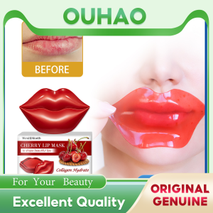 West Month Cherry Lip Sleeping Mask Crystal Collagen Anti-Ageing Wrinkle Pad Lips Masks Peel Off Lasting Moisturizing Nourish Lips Care（20posts）