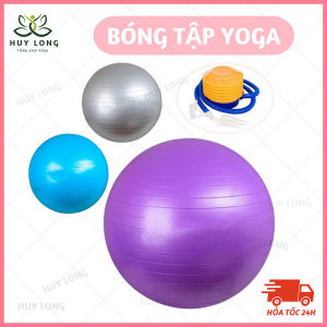 [TẶNG KÈM BƠM] Bóng trơn size 75cm trong lượng 1kg chất liệu PVC chịu lực cao  Thể Hình tập GYM  YOGA đủ màu