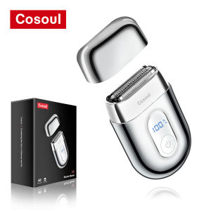 Cosoul Portable Shaver for Men Endurable Metal Mini Shaver for Men Rechargeable Reciprocating Razor Shaver for Man Foil Electric Shaver Beard Shaver Birthday Gift for Husband Boyfriend