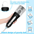 H2ofloss Cordless Water Flosser for Teeth IPX7 Waterproof Oral Dental Irrigator with 5 Modes 6 Jet Nozzles 300ml Water Teeth Flosser Tooth Cleaner Water Floss for Brace Bridges Care. 