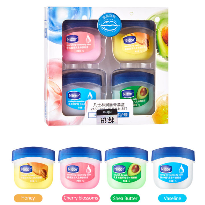 Vaseline Lip Balm Makeup Base Moisturizer Natural Plant AntiCracking