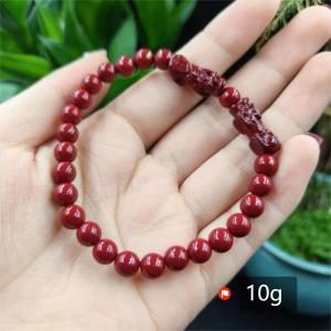 已开光 招财 辟邪 五路财神招财手串打麻将赢钱貔貅朱砂转运珠打牌转运逢赌必赢手链 Five way the God of wealth string play mahjong win money pixiu vermilion transfer beads play cards transfer every bet will win bracelet