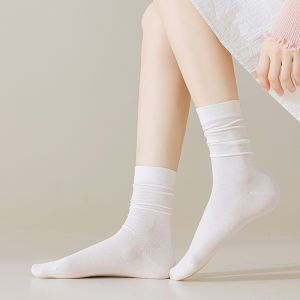 One Shoes ถุงเท้ากองดูดซับเหงื่อและระงับกลิ่นกายสตรีหลังคลอดถุงเท้าไม่มีกระดูกสีทึบถุงเท้าระบายอากาศสำหรับผู้ชายและผู้หญิงฤดูร้อนบางกลางหลอดฤดูใบไม้ผลิและฤดูใบไม้ร่วง