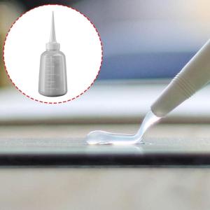 4Pieces Translucent Squeeze Bottles Multifunctional Wash Bottle DIY Supplies Ideal for Glues Oil and Laboratory Use