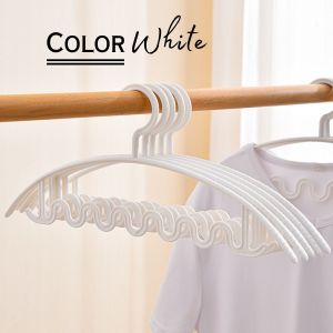 Locaupin 5PCS/Set Slip Resistant Wave Hangers Laundry Strong Clothes Drying Hangers