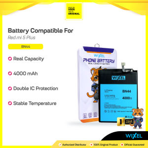 WIXEL ORIGINAL Baterai XiaoMi BN44 Redmi 5 PLUS 5+ Real Capacity HP Handphone Batre Batrai Ori BN 44 Battery Double Power