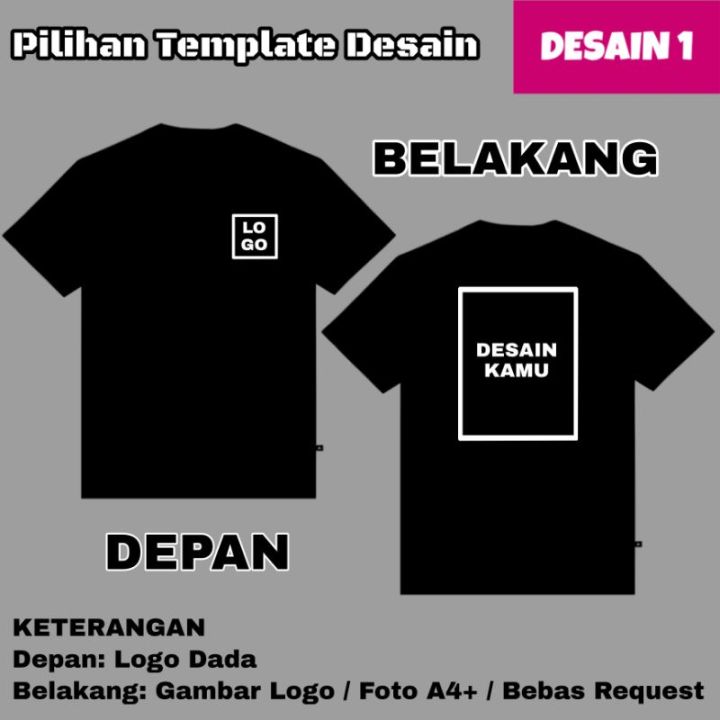 Sablon Kaos Custom Desain Sendiri Bebas Request Logo Foto Tulisan Kaos
