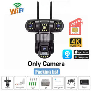 V380 PRO Cctv Camera 8MP 3 Lens 3 Screens Outdoor Wireless Wifi Connect Smart Camera CCTV BUY1TAKE1 Night Vision Two-Way Audio Surveillance