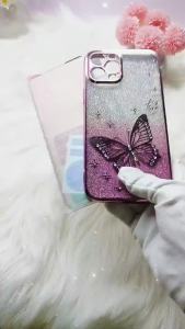 2 in 1 Case For Infinix Hot 50 Pro Plus 50 Pro+ 4G X6880 Phone Case Luxurious Sparkling Crystal Electroplated Case with Ceramic Film