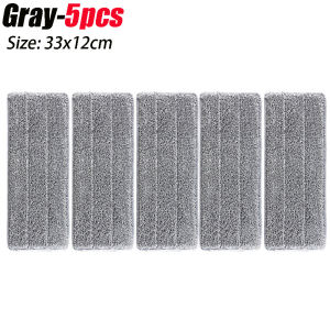 [Warm Homie] 5pcs Microfiber Mop Pad Replacement Microfiber Washable Spray Mop Dust Mop Household Mop Head Cleaning pad grey color