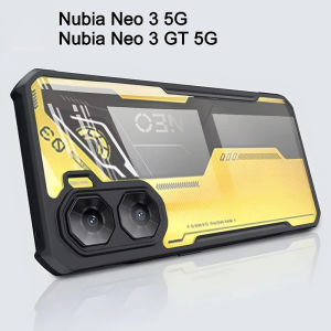 เคสใส่โทรศัพท์สำหรับ ZTE Nubia Neo 3 5G เคส Z2464N สีดำกันตกโทรศัพท์อะคริลิคฝาครอบป้องกันแบบเต็ม