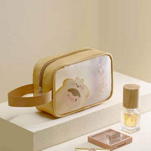 Tas Kosmetik Portable double LAYER Tas Peralatan Mandi Pouch Organizer Sorage Box