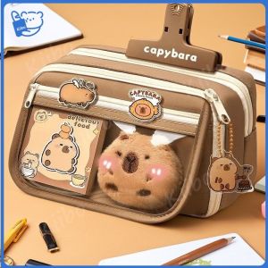 Kotak Pensil 9 Lapis Capibara Tas Alat Tulis Kotak Pensil Kapasitas Besar Tas Pensil Baru Untuk Sekolah Menengah Pertama