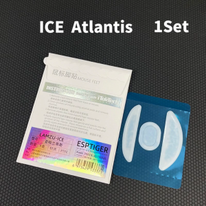 1 Gói Esports Tiger Chơi Game Ice Phiên Bản Tấm trượt Chuột đế chuột Cho Atlantis Chuột Trắng Glides mép cong
