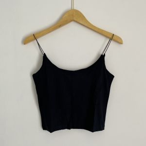 Tanktop spaghetti crop polos | tank top wanita tali kecil