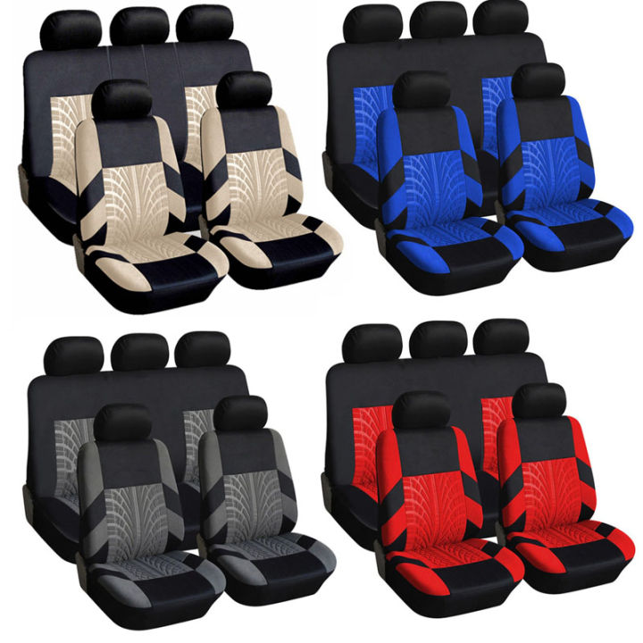 SCM 9 13 Pieces Polyester Car Seat Cover Set for 5 7 Seater Car with Universal Fit Lazada PH