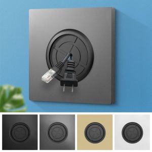 MIRELINA 86 Type Blank Panel 35mm With Screws Wall Hole Cover Electrical Supplies With Rubber Pad Wall Panels