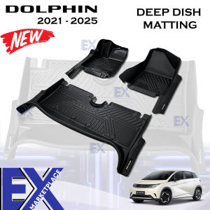 BYD Dolphin 2021 to 2026 9D OEM TPE Deep Dish Matting Thailand Quality ( Car Accessories )