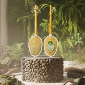 KB Set 2 Cây Kì Lưng Xơ Mướp KB Ecolife – Lành Tính Tạo Bọt Làm Sạch Sâu Dưỡng Ẩm Da