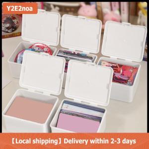 【Local shipping】 Hàn Quốc lưu trữ trong suốt hộp mù hộp thẻ photocard lưu trữ hộp ảnh thẻ tổ chức phân loại lật hộp