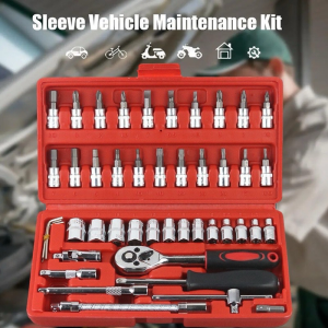46 ชิ้นแขนวงล้อรถยนต์เครื่องมือซ่อมมอเตอร์ประแจปลายแขนวงล้อกรงเล็บเครื่องมือระดับมืออาชีพ