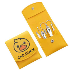 Bộ làm móng 7 món con vịt Duck tiện dụng đa năng dụng cụ làm móng tay chân vịt vàng bộ cắt móng da tay 7 cây bấm móng tay vịt cute cắt móng tay