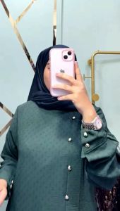 Setelan Long Tunik Crinkle Rubiah/One Set Long Tunik Crinkel Terbaru