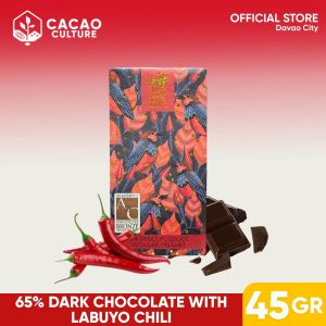 65% Dark Chocolate Bar w/ Siling Labuyo (Chili) 45g – THEO & PHILO – Fiery Chili & Choco Infusion