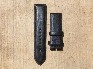 Tali Jam Tangan Kulit Sapi Asli Pullup Warna Hitam 30823 Bergaransi