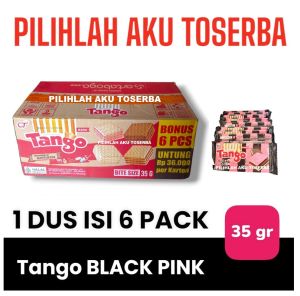 Tango Wafer BLACK PINK 35 gr - ( HARGA 1 KARTON ISI 6 PACK )