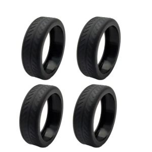 Pelindung Roda Koper Silikon Warna-Warni Isi 4 - Aksesoris Travel Multifungsi - 470038