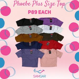 SAMGAR Phoebe Square Neck Crop Top Plus Size Shirt for Women on Sale