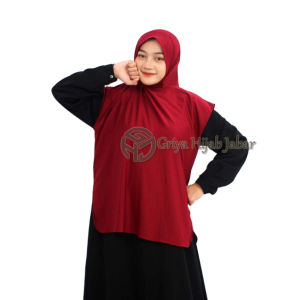 Jilbab Rompi Sporty Jumbo XL Jersey Premium Hijab Langsung Pakai Olahraga Syari Sport Murah Kekinian