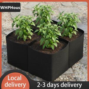 [COD] WHPHous Ship within 24 hours Black Grow Bag Raised Garden Bed for Flowers and Vegetables Space Saving Planter for Home Balcony Indoor Outdoor Gardening