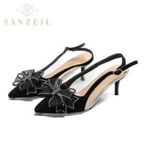 Sepatu Heels 5cm Wanita Import Sepatu Pita Trendy 4411