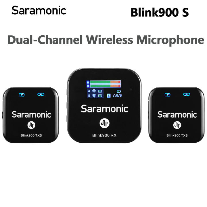 Saramonic UWMIC9 (TX9+RX9+XLR9) UHF Wireless Lavalier + XLR Transmitter Microphone System - Reporter & Commentator Equip