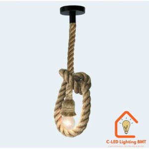 Đui dây thừng thả trần trang trí 1.5m chuôi dây đèn thả trần tết dây thừng bên đẹp decor quán cà phê trà sữa - 08520016