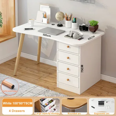 Study Table with Drawer Computer Desk Gaming Desk Home Office Table Working Table Desk for Writing Home Furniture Room