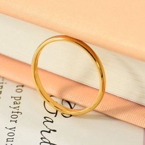 RAISS 18K Titanium Couple Ring Women Fashion Simple And Smooth Titanium Ring Rose Gold Ring