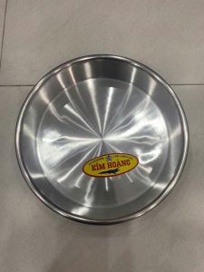 Khay Nhôm - Khay Tròn Nhôm - Xửng Nhôm tròn - mâm bơ nhôm tròn Size 28cm