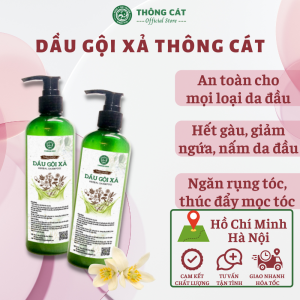 Dầu gội đầu giúp mọc tóc đen tóc ngăn gãy rụng tóc giúp tóc mềm mượt phục hồi tóc hư tổn chiết xuất hà thủ ô tinh dầu bưởi bồ kết hương nhu Thông Cát