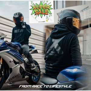 JAKET HOODIE SERIES MODEL - JAKET SWEATER BAJU HANGAT STREETWEAR BEST SELLER BIKER BLACK EDITION