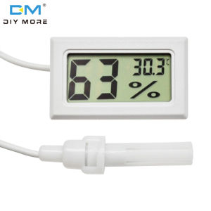 【100% Original】diymore Mini convenient digital lcd thermometer sensor hygrometer meter refrigerator display aquarium monitoring humidity detector Digital LCD Hygrometer temperature meter humidity meter