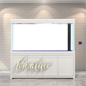 Stiker Background Aquarium Vinyl Premium Tahan Air - Polos (PL)