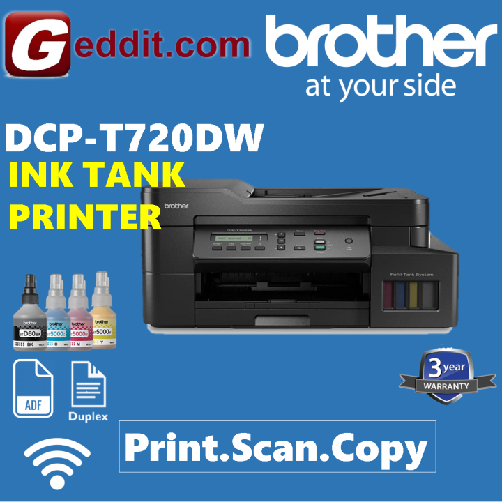 Brother DCP-T720DW Multi-function Print, Copy, Scan, Wireless, ADF ...