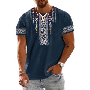 [Local Stock] VCC Vintage Ethnic Graphics T Shirts Summer Fashion Short Sleeve 3D Printed Mens T-shirts Casual Streetwear Oversized Breathable Tee