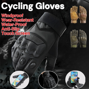 Outdoor Cycling Gloves Windproof Waterproof Wear-Resistant High Temperature Resistant Gloves Touch Screen Gloves