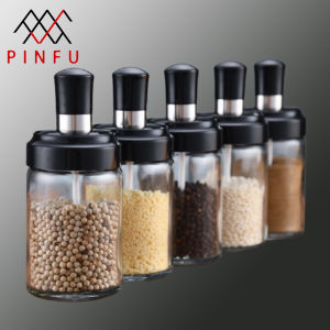 กระปุกใส่เครื่องปรุง ขวดใส่เครื่องปรุงพร้อมช้อนตัก ฝาปิดแน่นอย่างดี กันความชื้น