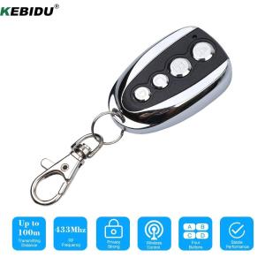 KEBIDU 433MHz Wireless Remote Control 4 Channel Rolling Code Auto Cloning Garage Door Gate Controller Duplicator